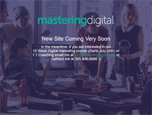 Tablet Screenshot of masteringdigital.com